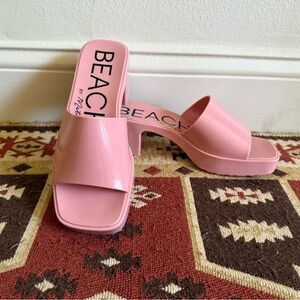 Barbie Pink Women's Slide Heel Sandals